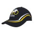 Brushed Heavy Cotton Cap with Curved Embroidery on Crown and Peak