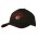 Chino Twill Twill Cap with Sandwich Trim - Black/Red