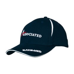 Brushed Heavy Cotton Cap with Crown Inserts & Sandwich