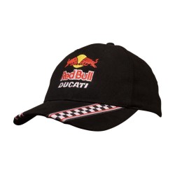 Brushed Heavy Cotton Cap with Racing Ribbon On Peak & Closure