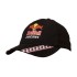Brushed Heavy Cotton Cap with Racing Ribbon On Peak & Closure