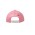 Brushed Heavy Cotton Cap with Crown Inserts & Contrasting Peak Under & Strap - Pink/White