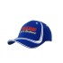 Brushed Heavy Cotton Cap with Waving Stripes on Crown & Peak
