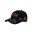 Brushed Heavy Cotton Cap with Jelly Bean Embroidery - Black
