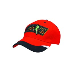 Brushed Heavy Cotton with Peak Inserts and Printed Trim
