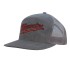 Grey Marle Flannel Cap with Mesh Back