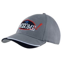Brushed Heavy Cotton Cap with Indented Peak