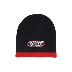 Roll Down Two Tone Acrylic Beanie
