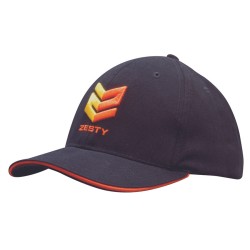 Brushed Heavy Cotton Cap with Sandwich Trim