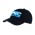 Brushed Heavy Cotton Cap with Reflective Sandwich & Strap - Reflective Navy