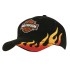 Brushed Heavy Cotton Cap with Flame Embroidery