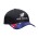Breathable Poly Twill NZ Flag Peak Cap - Black