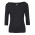C of C Ladies 3/4 Sleeve Boat Neck Tee - Black