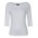 C of C Ladies 3/4 Sleeve Boat Neck Tee - White
