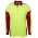 JB's Hi Vis 4602.1 Long Sleeve Arm Panel Polo - Lime/Red