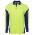 JB's Hi Vis 4602.1 Long Sleeve Arm Panel Polo - Lime/Royal