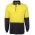JB's Hi Vis Long Sleeve Cotton Polo - Yellow/Navy