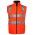 JB's Hi Vis 4602.1 (D+N) Rev Vest - Orange/Black