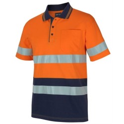 JB's Hi Vis (D+N) Short Sleeve Cotton Polo