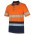 JB's Hi Vis (D+N) Short Sleeve Cotton Polo - Orange/Navy