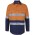 JB's Hi Vis (D+N) Long Sleeve Ripstop Fishing Shirt - Orange/Navy