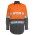 JB's Hi Vis (D+N) Long Sleeve 150G W/Shirt - Orange/Charcoal