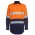 JB's Hi Vis (D+N) Long Sleeve 150G W/Shirt - Orange/Navy