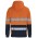 JB's Hi Vis D+N 330G Pull Over Hoodie - Orange/Navy