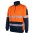 JB's Hi Vis 330G 1/2 Zip Segmented Tape Fleece - Orange/Navy
