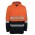 JB's Hi Vis D+N 310 Cotton Pullover Fleece Hoodie YELLOW/NVY-5XL - Orange/Navy