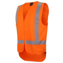 JB's Nsw/Qld Rail (D+N) Zip X-Back Safety Vest