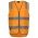 JB's Aust. Rail (D+N) Zip Safety Vest - Orange