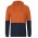 JB's Hi Vis Long Sleeve Cotton Tee with Hood - Orange/Navy