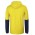 JB's Hi Vis Long Sleeve Cotton Tee with Hood - Yellow/Navy