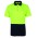JB's Hi Vis 4602.1 Jacquard Non Cuff Polo - Lime/Navy