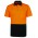 JB's Hi Vis 4602.1 Jacquard Non Cuff Polo - Orange/Black