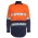 JB's Hi Vis (D+N) Long Sleeve 190G Shirt - Orange/Navy