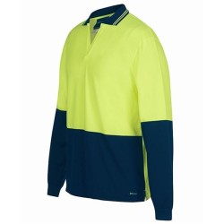 JB's Hi Vis 4602.1 Long Sleeve Non Button Polo