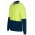 JB's Hi Vis 4602.1 Long Sleeve Non Button Polo - Lime/Navy