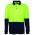 JB's Hi Vis Long Sleeve Cotton Back Polo - Lime/Navy