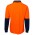 JB's Hi Vis Long Sleeve Cotton Back Polo - Orange/Navy