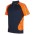 JB's Street Spider Polo W/ Reflective Stripe ORANGE/NVY-5XL - Navy/Orange