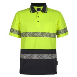 JB's HV S/S SEGMENTED TAPE POLO 