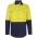 JB's Hi Vis Long Sleeve Stretch Work Shirt - Yellow/Navy