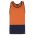 JB's Hi Vis Cotton Singlet - Orange/Navy