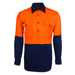 JB's HV CLOSE FRONT L/S 190G SHIRT 