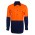 JB's Hi Vis Close Front Long Sleeve 190G Shirt - Orange/Navy