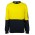 JB's Hi Vis 310 Cotton Crew Neck Fleece - Yellow/Navy