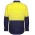 JB's Hi Vis Close Front Long Sleeve 150G Work Shirt - Yellow/Navy
