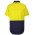 JB's Hi Vis Close Front Short Sleeve 150G Work Shirt - Yellow/Navy